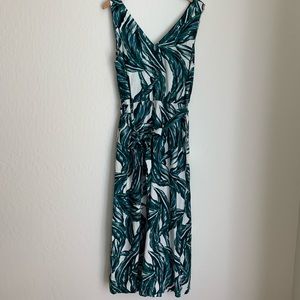 Who What Wear Women’s Leaf Print Jumpsuit with Tie